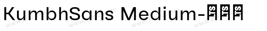 KumbhSans Medium字体转换